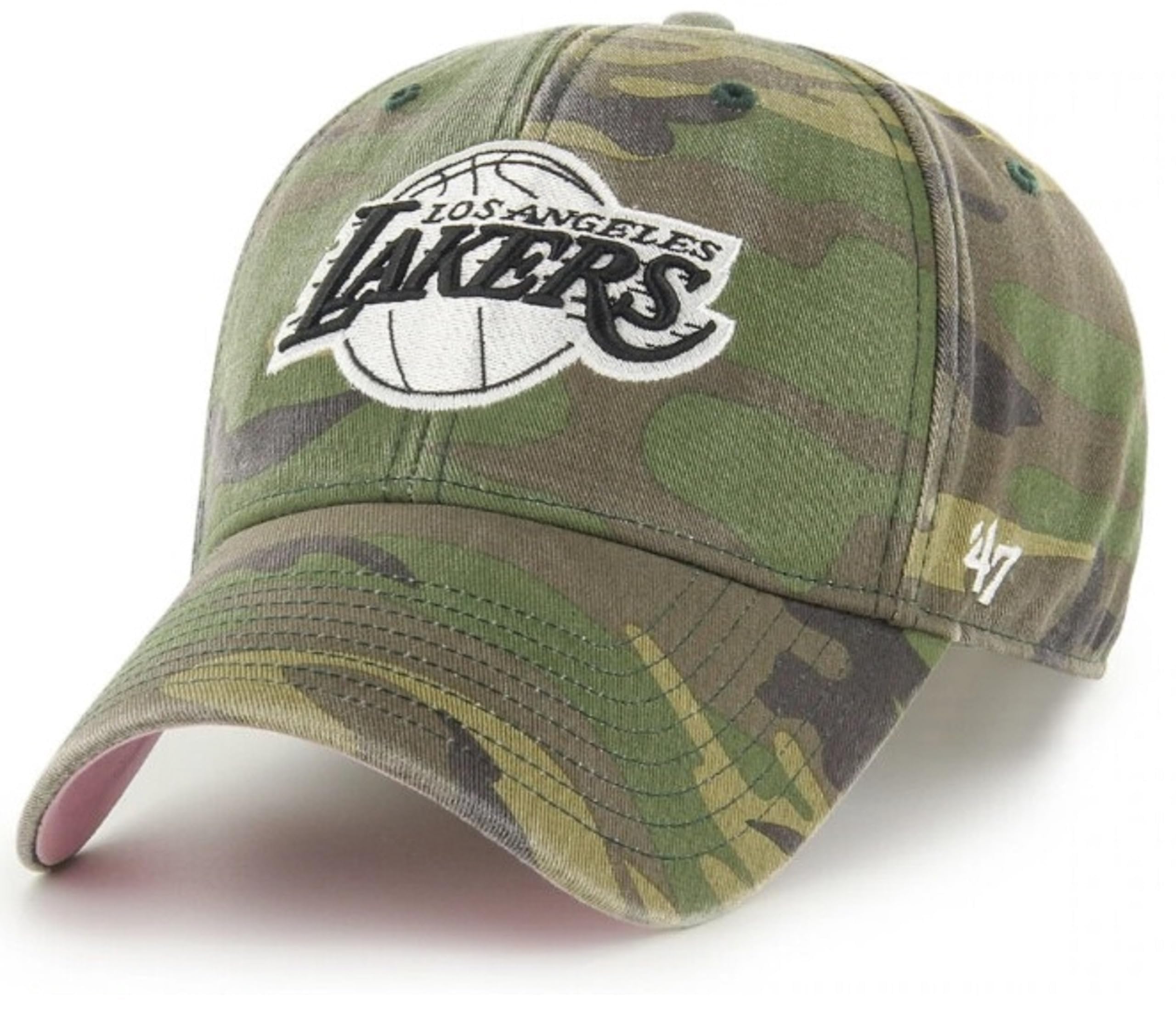 Los Angeles Lakers Legend Camo MVP Adjustable Snapback Hat w/Pink Under Visor Limited Edition Cap