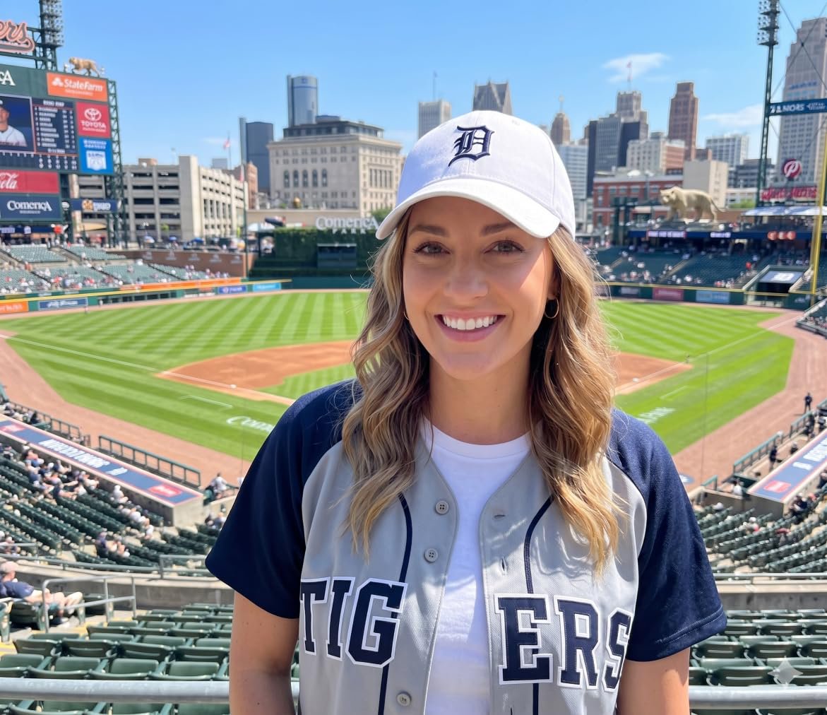 Officially Licensed Detroit Tigers White MVP Hat Classic Embroidered Iconic Navy D Logo Adjustable Cap