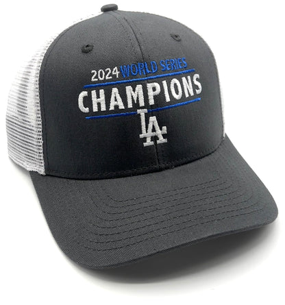 Officially Licensed World Series Champions Los Angeles Baseball Hat Classic Mesh Trucker Team Logo Adjustable Structured Cap