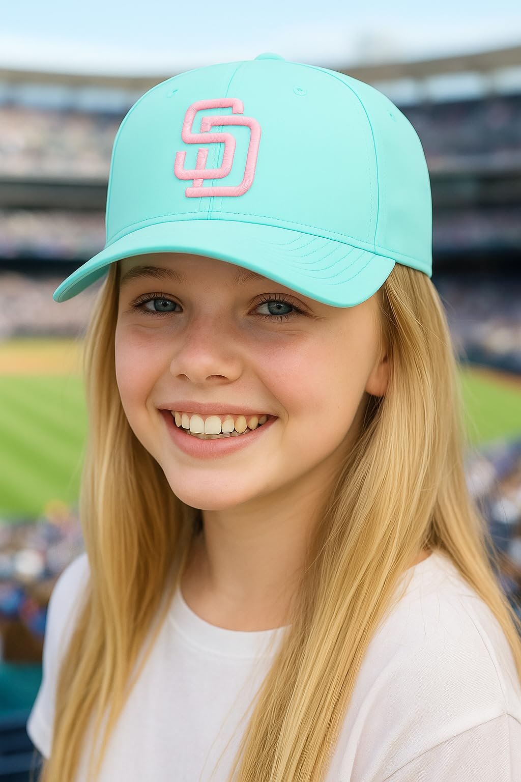 Officially Licensed San Diego Youth Boys Girls City Connect Baseball Hat Classic Edition Team Logo Adjustable MVP Cap Multicolor