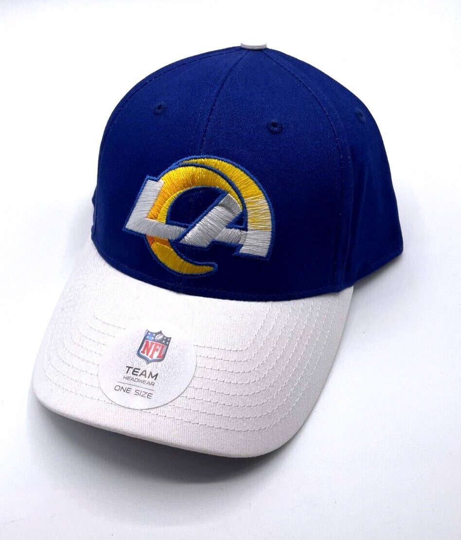 LOS ANGELES RAMS TWO-TONE ADJUSTABLE HAT MVP AUTHENTIC NFL FOOTBALL TEAM CAP NEW