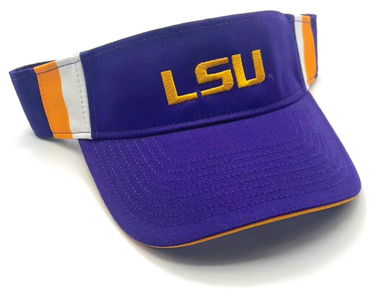 Officially Licensed LSU University Classic Edition Visor Hat Adjustable Tigers Team Logo Embroidered Cap