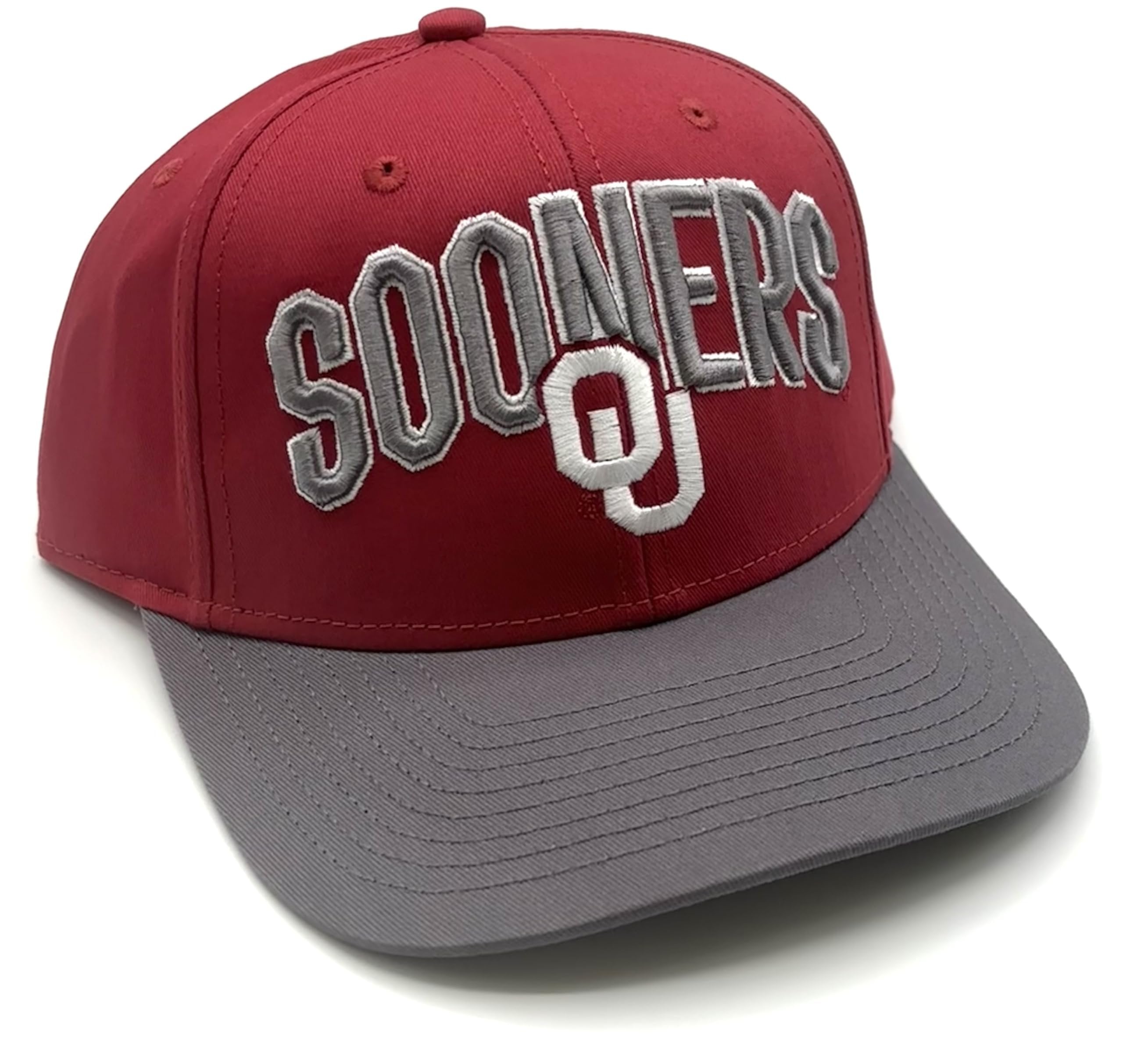 Officially Licensed Oklahoma University Hat Classic Two-Tone Adjustable Embroidered Team Logo Structured Cap