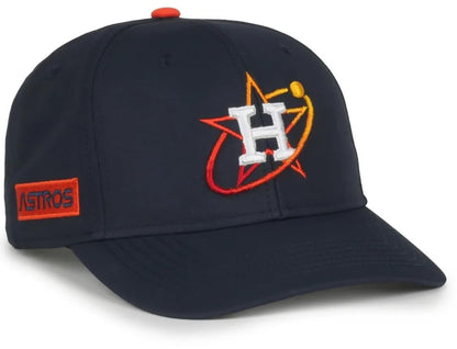 Officially Licensed Houston City Connect Hat Classic Edition Navy Blue Home Team Logo Adjustable Embroidered Structured Cap