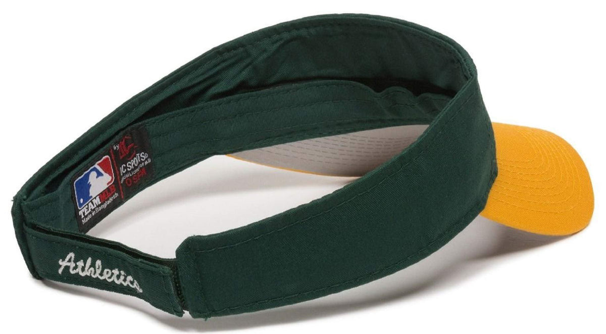 Oakland Athletics A's Visor MLB Baseball Team Two Tone Golf Sun Hat Adult Adjustable New Cap