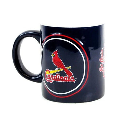 ST LOUIS CARDINALS NAVY BLUE WARM UP MUG MVP AUTHENTIC MLB BASEBALL LOGO NEW