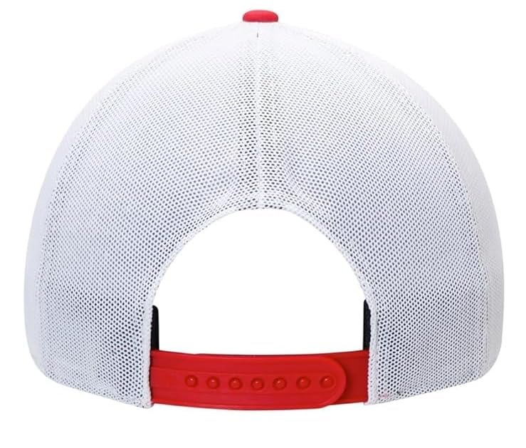 Officially Licensed St. Louis Baseball Mesh Trucker Hat Classic Red/White Embroidered Team Logo Adjustable Structured MVP Cap