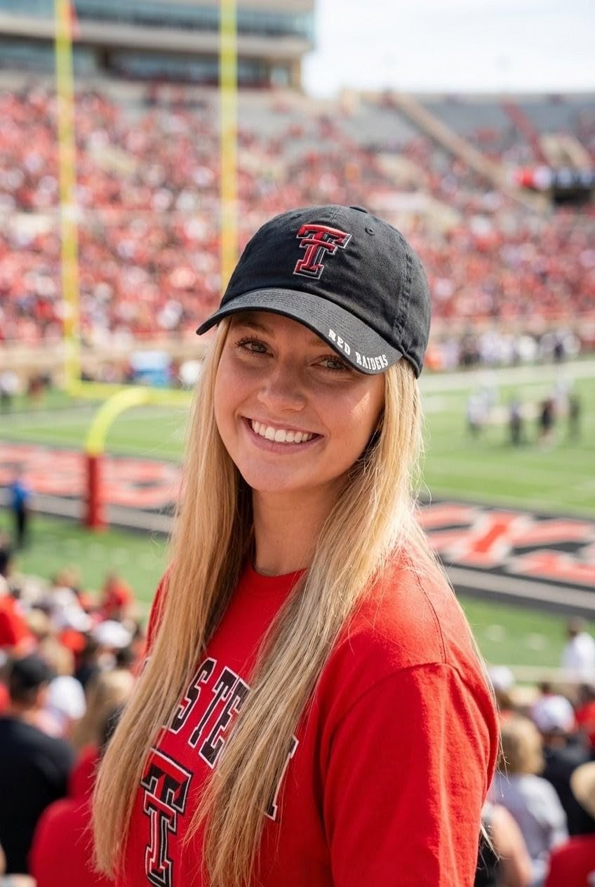 Officially Licensed Texas Tech Hat Classic Edition Adjustable Relaxed Fit Embroidered Team Logo University Cap