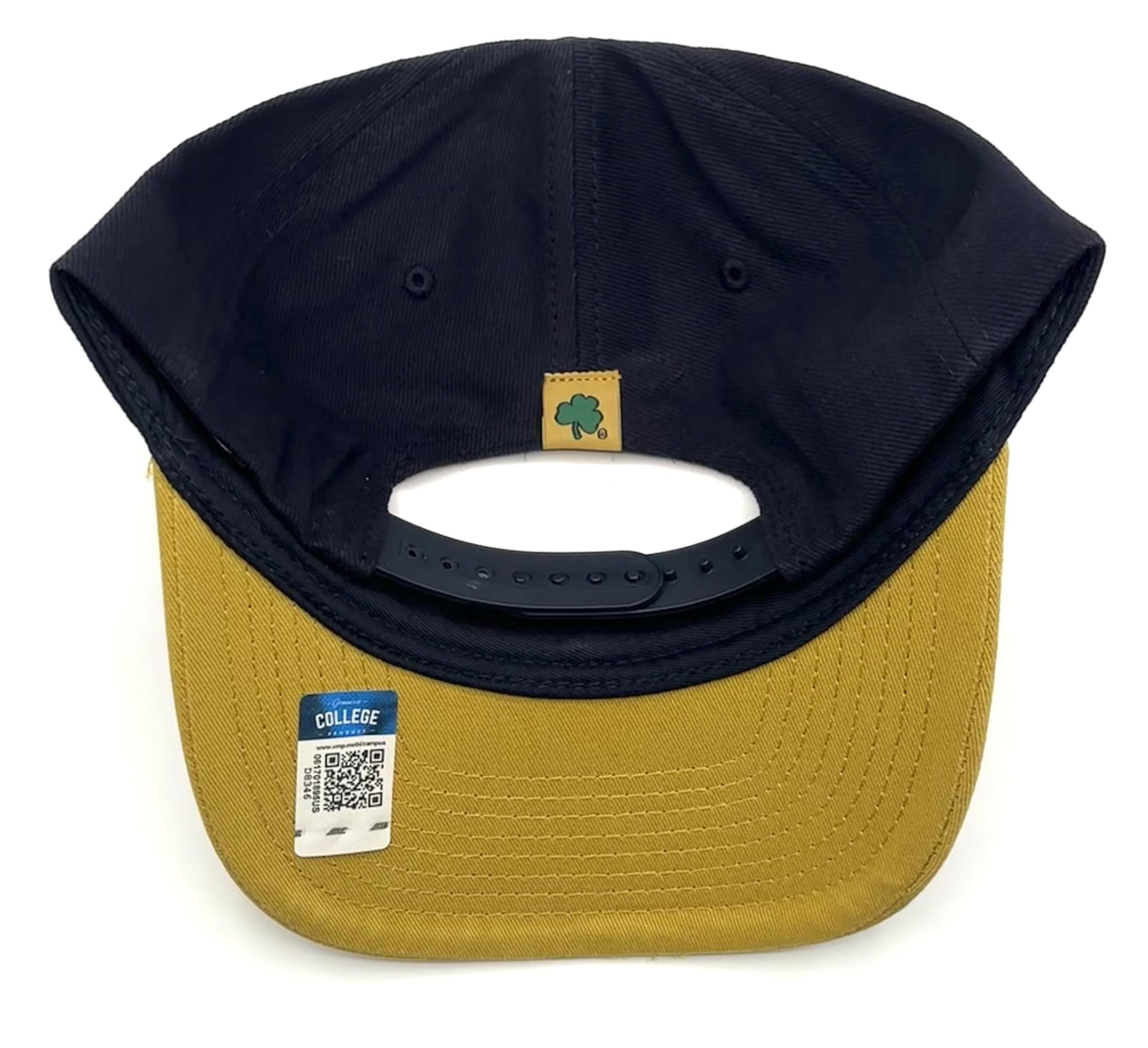 Officially Licensed Notre Dame Hat Classic Adjustable Irish Logo Embroidered Two-Tone Structured Cap Multicolor