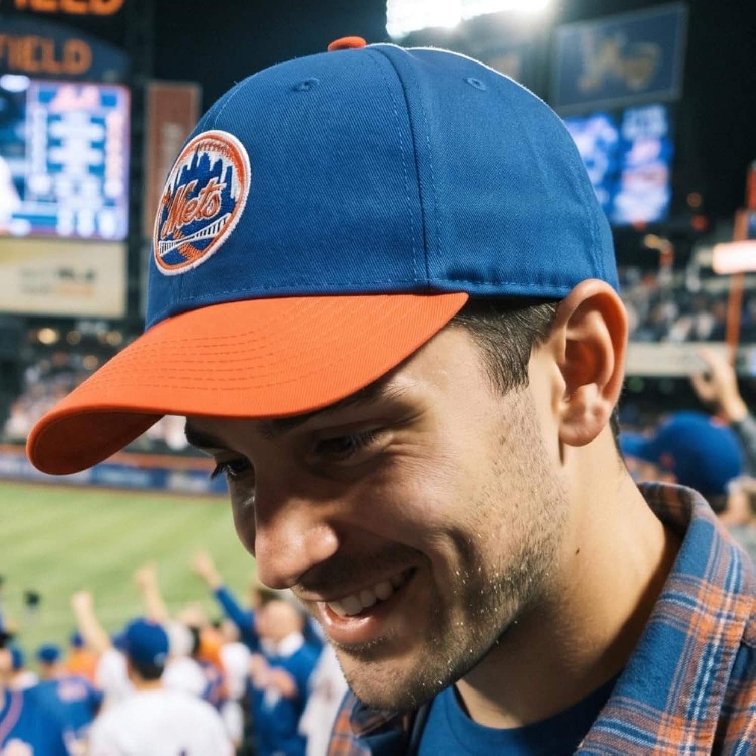 Officially Licensed NY Mets Two-Tone MVP Hat Adjustable Embroidered Logo Sports Baseball Cap