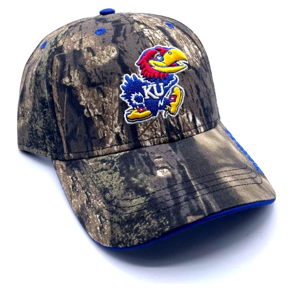 Kansas University Hat Adjustable Classic Jayhawks Logo Cap Multicolor