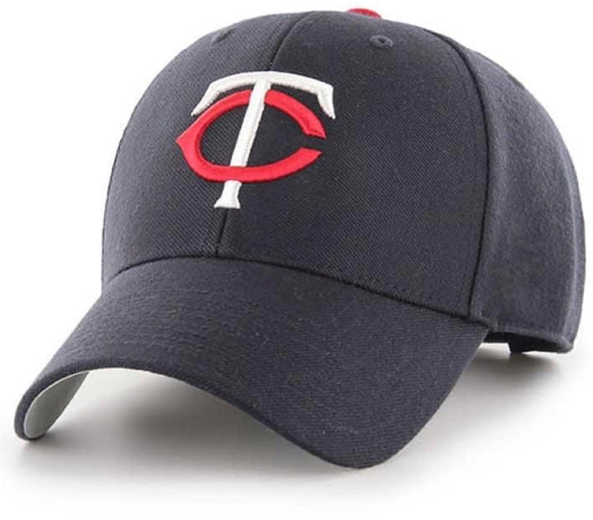 Officially Licensed Minnesota Baseball MVP Hat Classic Twins Team Logo Adjustable Structured Cap (Navy)