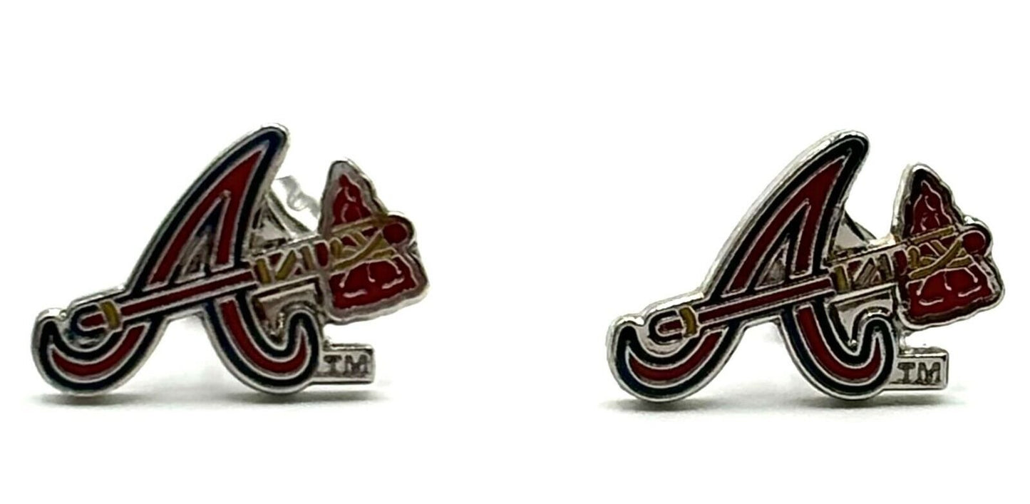 ATLANTA BRAVES STUDDED EARRINGS JEWELRY NFL FOOTBALL SPORTS TEAM WOMEN'S NEW