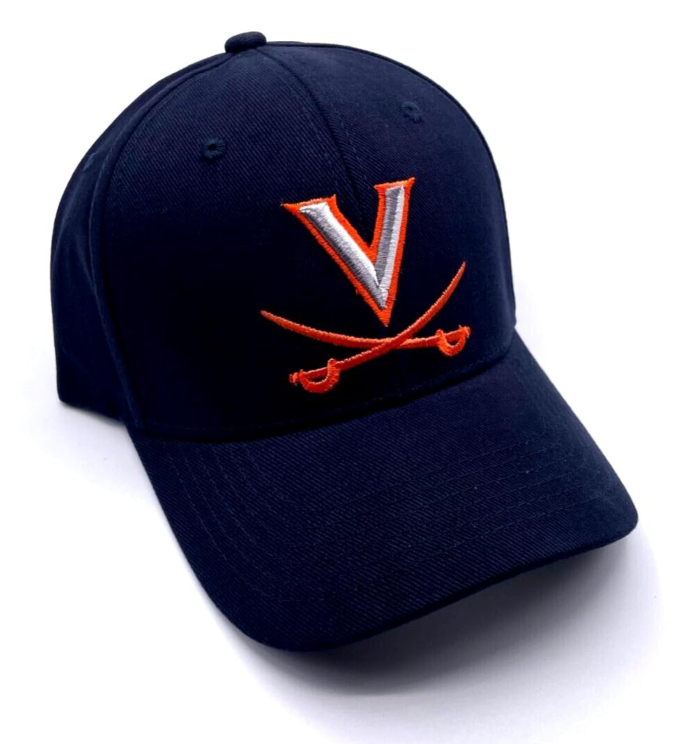 Virginia University MVP Hat Classic Embroidered Team Logo Adjustable Structured Cap