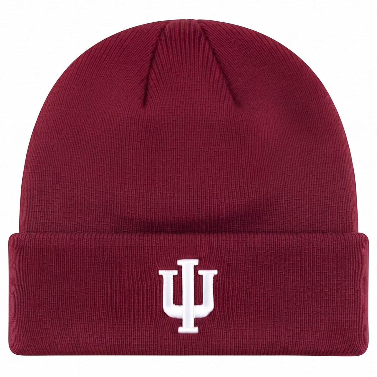 Indiana Hoosiers Crimson Cuff Knit Beanie with Embroidered White IU Logo