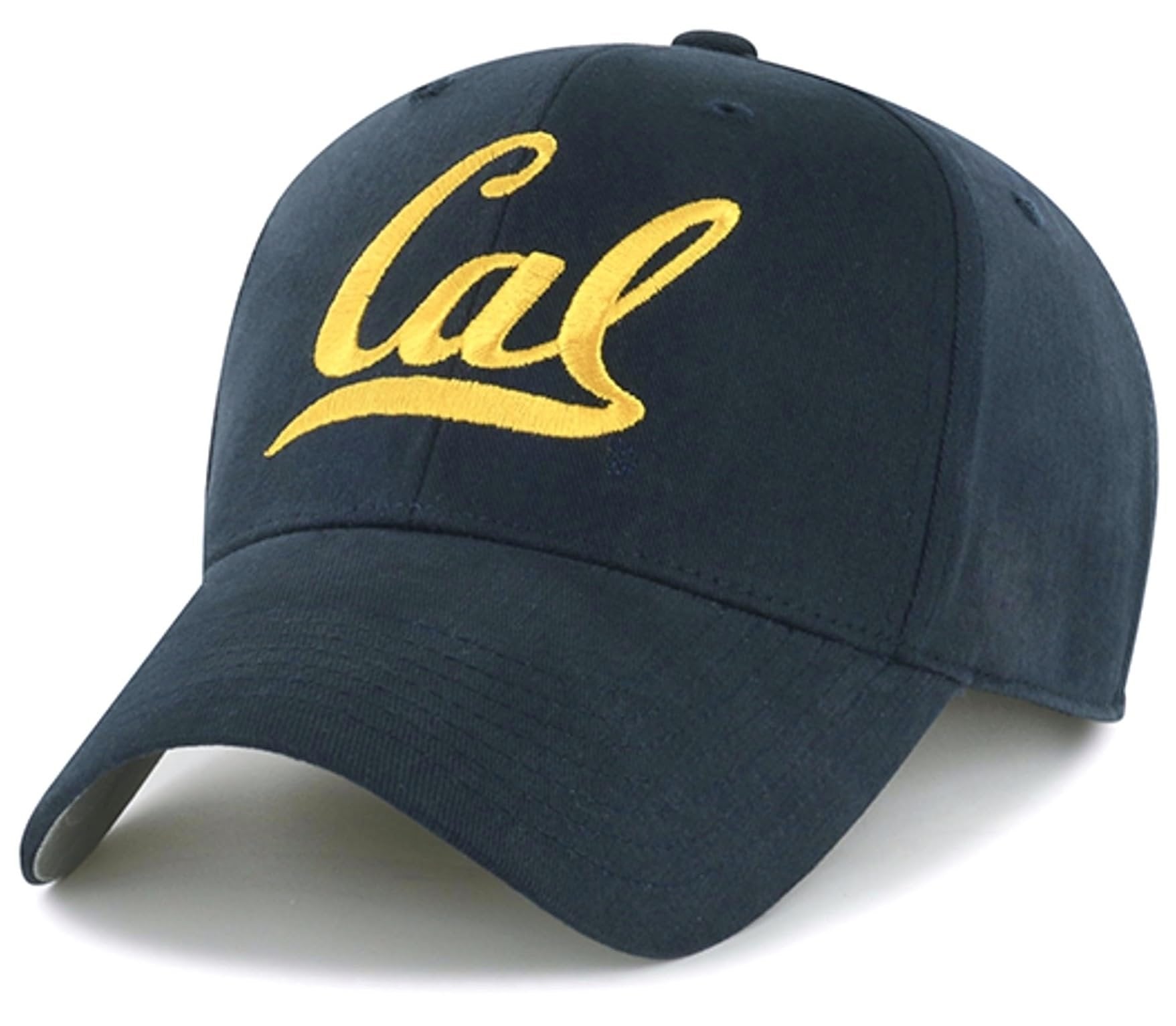 Officially Licensed Cal Berkeley Navy MVP Hat Classic Embroidered University Team Logo Adjustable Structured Blue Cap