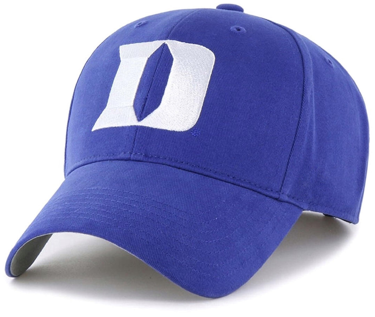 Officially Licensed Duke Blue/White MVP Hat Classic Primary Team Logo Embroidered Adjustable Structured Sports Cap