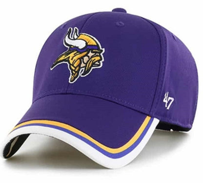 MINNESOTA VIKINGS '47 PRIDE NFL FOOTBALL AUTHENTIC CLASSIC TEAM LOGO CAP NEW