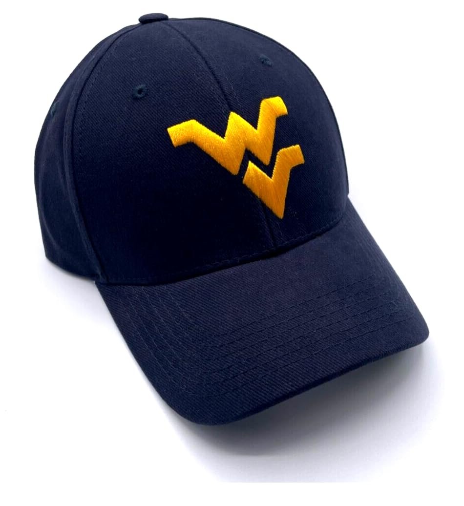 West Virginia Hat Adjustable Classic University MVP Team Logo Cap (Blue)