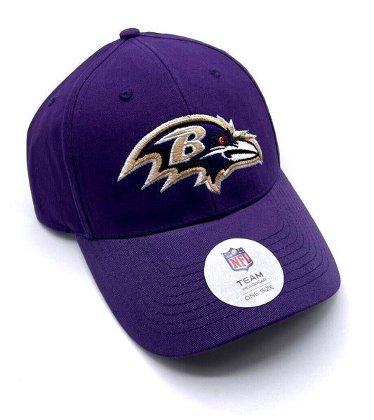 Baltimore Ravens Hat Solid Purple MVP Structured NFL Football Team Logo Cap New