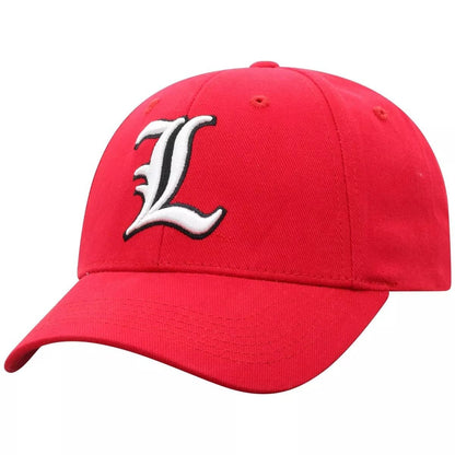 Louisville University Cardinals Red MVP Adjustable Strapback Hat, Embroidered Logo