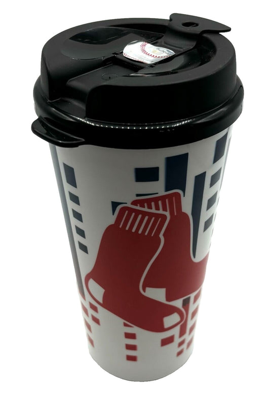 BOSTON RED SOX TUMBLER 32 OZ PLASTIC COFFEE AUTHENTIC MLB BASEBALL TEAM LOGO NEW