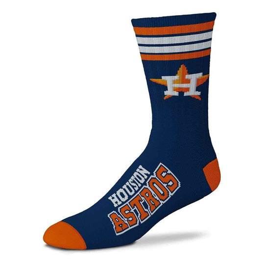 HOUSTON ASTROS LOGO YOUTH SIZE CREW SOCKS AUTHENTIC MLB BASEBALL TEAM NEW