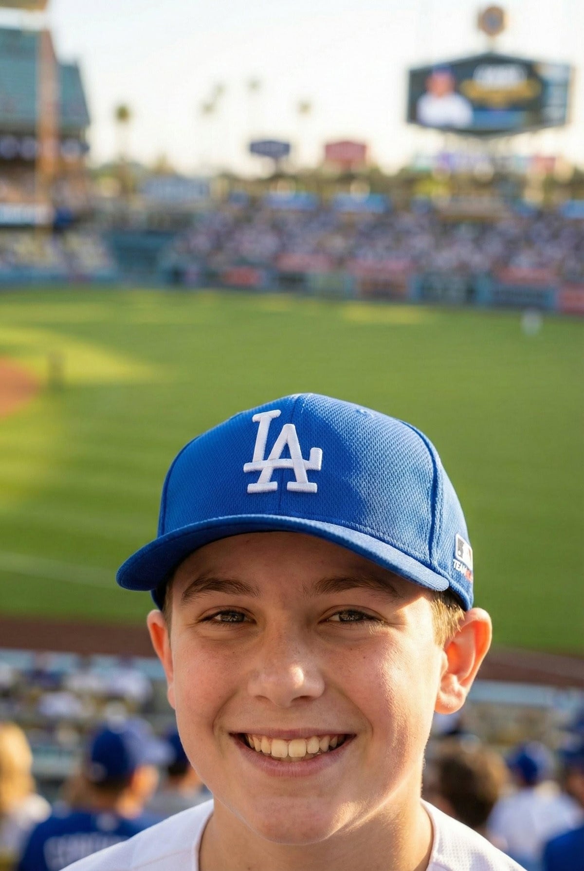Los Angeles Dodgers Baseball Youth Hat Blue MVP Cap with Complementary Pin for Boys and Girls