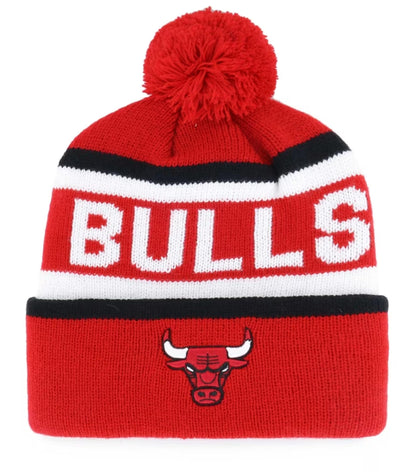 Chicago Bulls Beanie Hat Knit Pom Cuffed Cap NBA Basketball Team Logo New