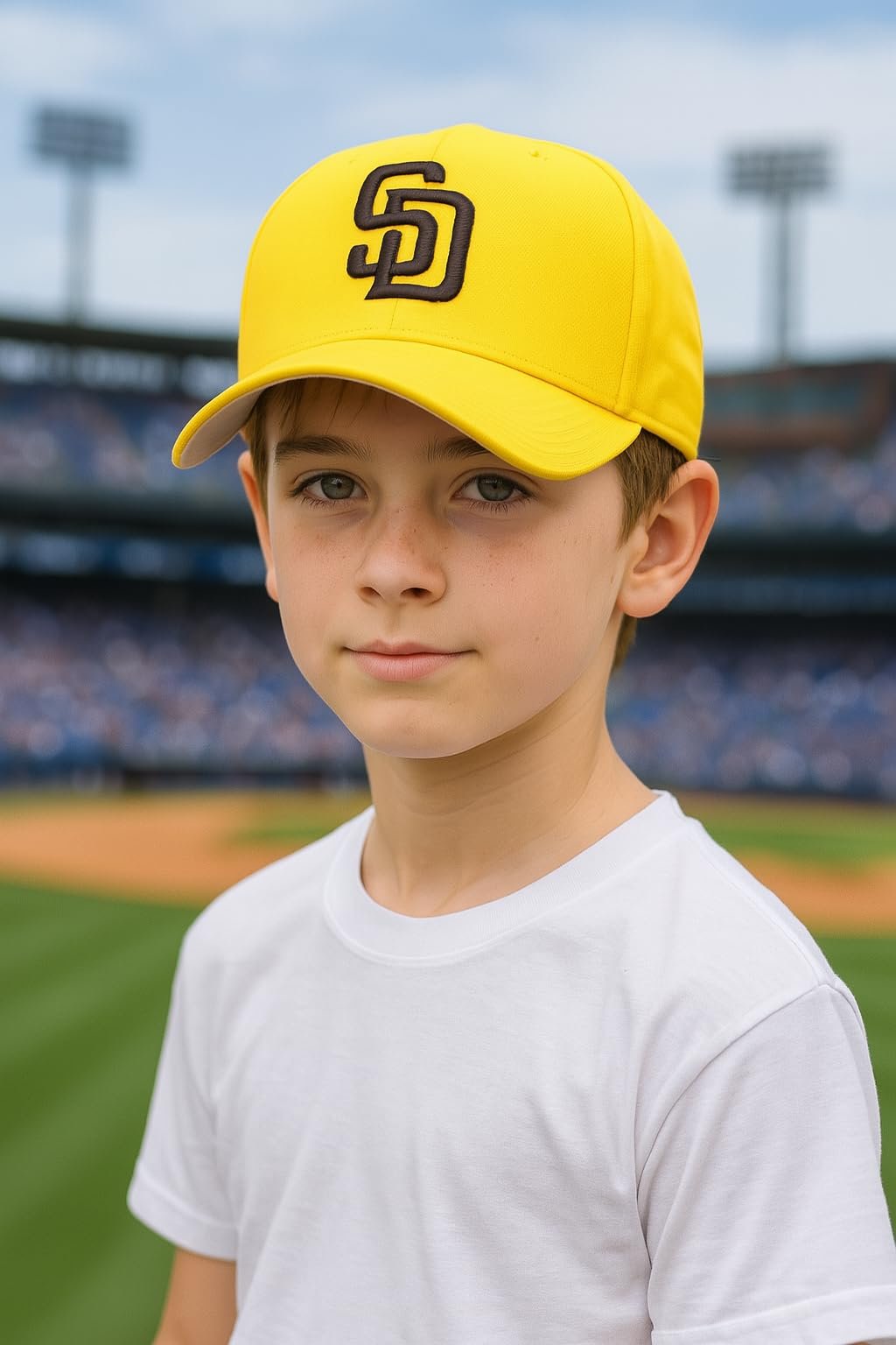 Officially Licensed San Diego Youth Boys Girls Baseball Hat Classic Yellow MVP Adjustable Embroidered Team Logo Kids Cap