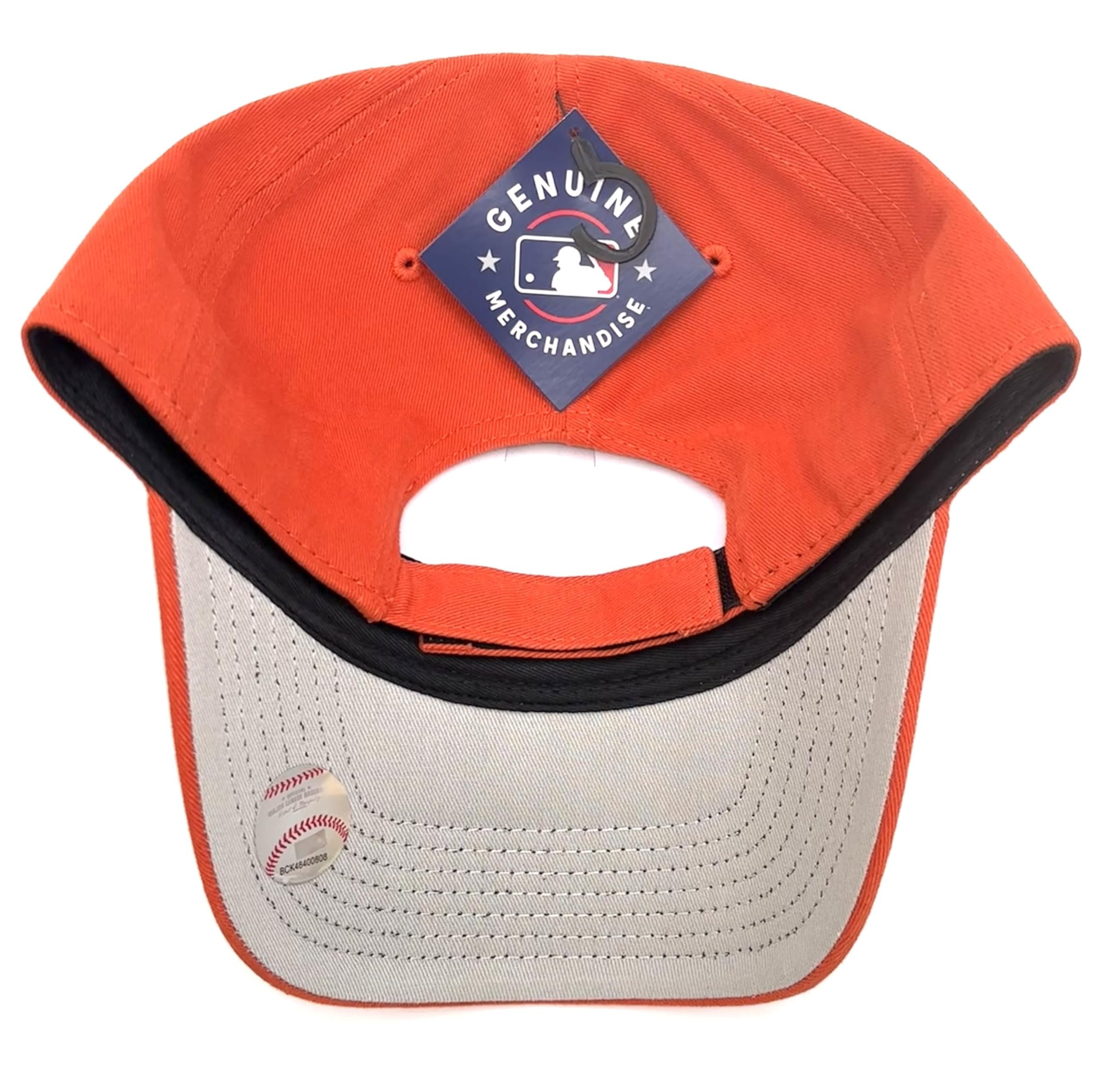 Officially Licensed Baltimore Orioles Girls Orange MVP Baseball Hat Adjustable Youth Sports Cap