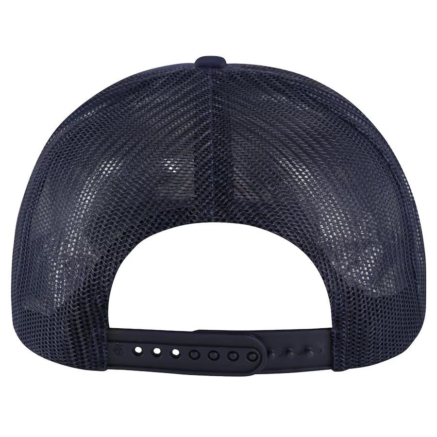 Officially Licensed Florida Hockey Navy MVP Mesh Trucker Sports Hat Classic Primary Team Logo Adjustable Structured Blue Snapback Cap