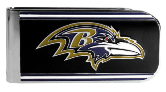 BALTIMORE RAVENS STEEL MONEY CLIP MVP AUTHENTIC NFL FOOTBALL TEAM NEW