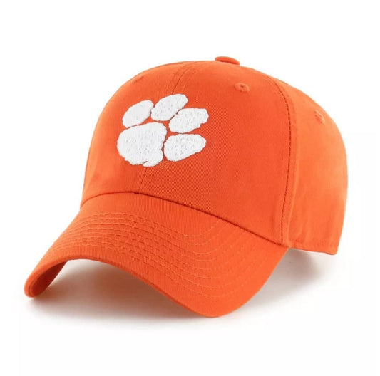 Clemson Tigers Hat Solid Orange Relaxed Fit NCAA College Football Slouch Dad Cap New