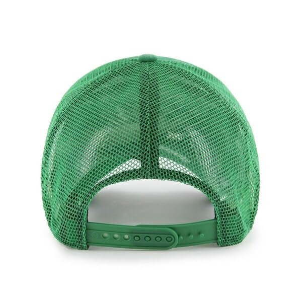 Officially Licensed Boston Basketball Sports Hat Classic Primary Team Logo Green Mesh Trucker Adjustable Structured Snapback Cap