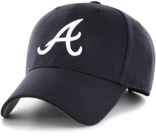 Atlanta Braves Hat Navy Blue MVP Classic Edition Adjustable Team Logo MLB Baseball Cap New