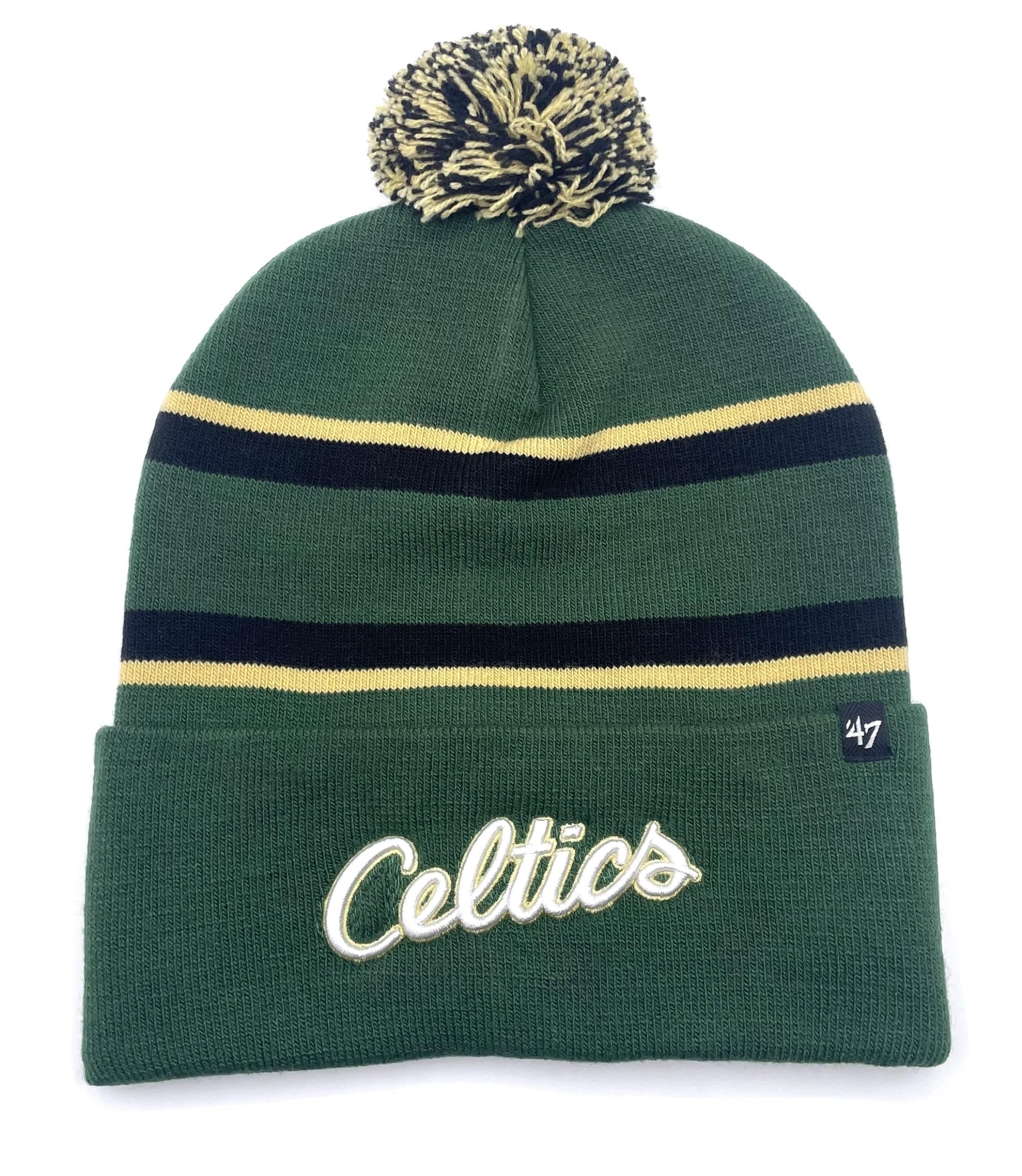 Boston Celtics Beanie Hat Classic Edition Cuffed Knit Pom NBA Basketball Team Logo Cap New