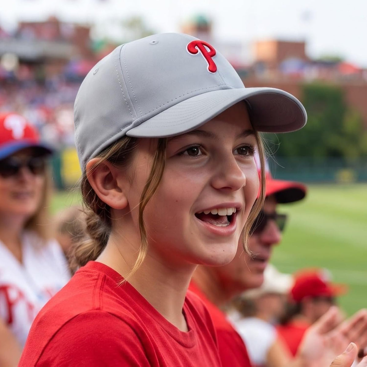 Philadelphia Phillies Gray MVP Youth Hat Embroidered Cap for Boys and Girls