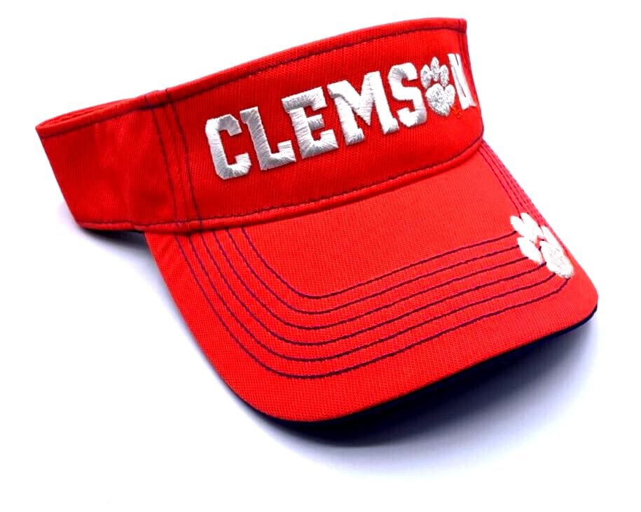 Clemson Tigers Visor Hat Adjustable Classic NCAA College Football University Team Logo Cap New