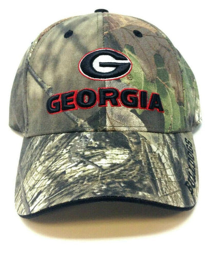 Officially Licensed University Georgia Hat Adjustable Bulldogs Camouflage MVP Team Logo Cap (Multi)