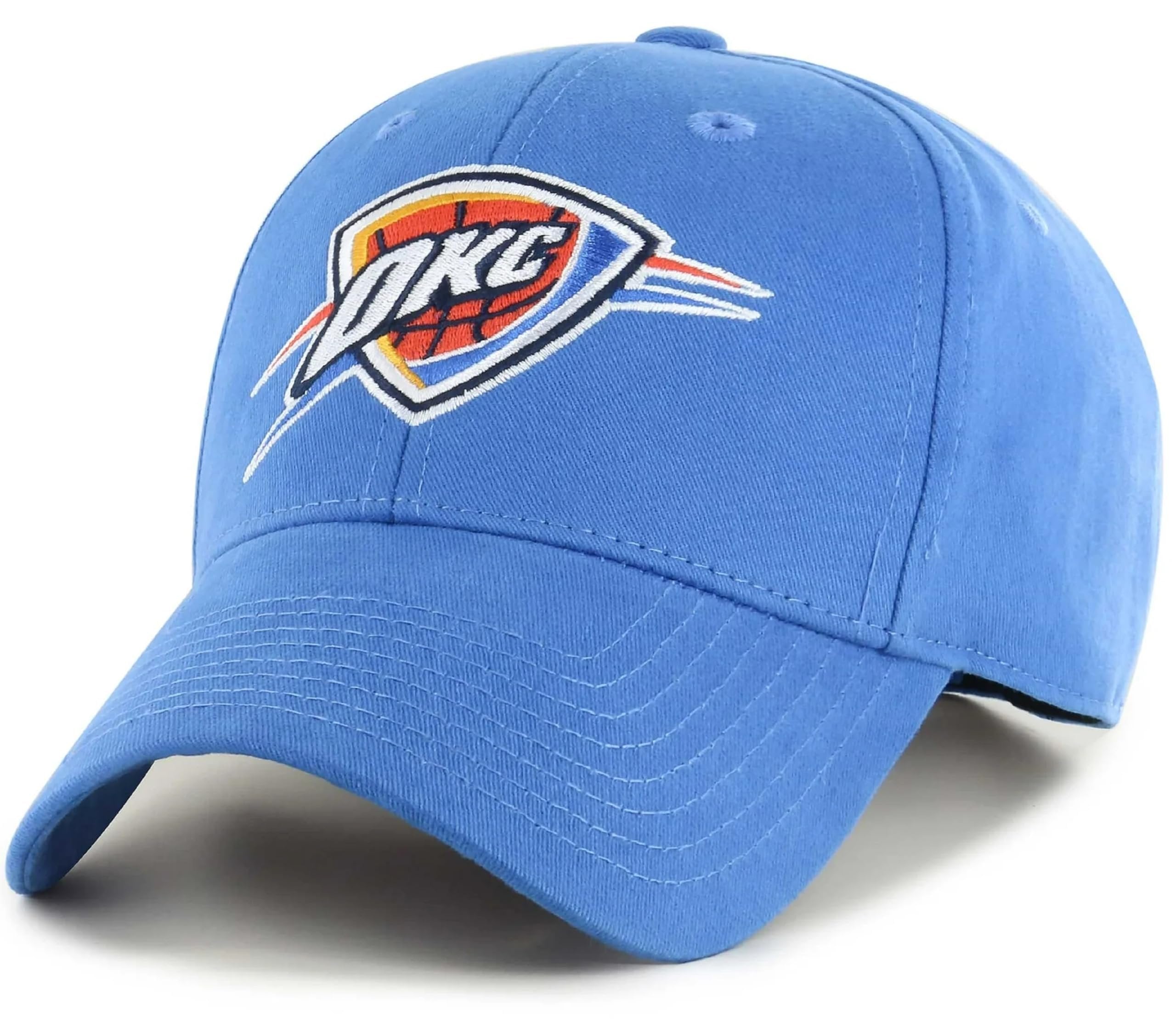 Officially Licensed Oklahoma City Thunder Blue Basketball MVP Hat Classic Adjustable Embroidered Cap