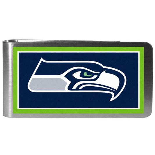 SEATTLE SEAHAWKS STEEL MONEY CLIP MVP AUTHENTIC NFL FOOTBALL TEAM  NEW