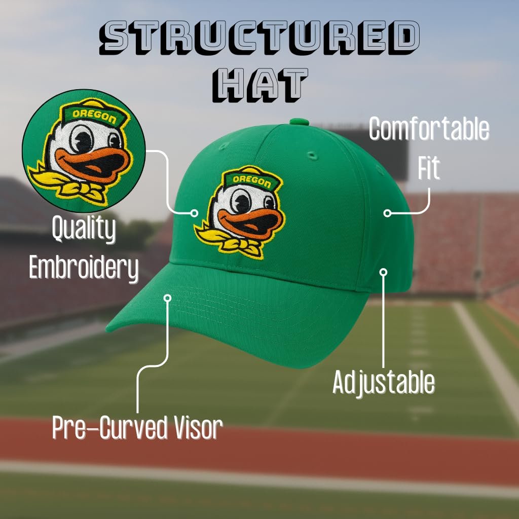 Oregon University Team Hat Classic Embroidered Adjustable MVP Cap Multicolor