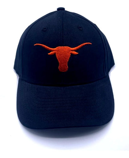 Texas University MVP Classic Edition Hat Embroidered Team Logo Adjustable Structured Cap (Charcoal)