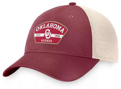 Officially Licensed Oklahoma University Hat Classic Relaxed Fit Mesh Trucker Adjustable Snapback Cap Multicolor