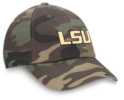 Officially Licensed LSU University Camouflage Hat Classic Edition Adjustable Tigers Embroidered Team Logo Relaxed Fit Cap