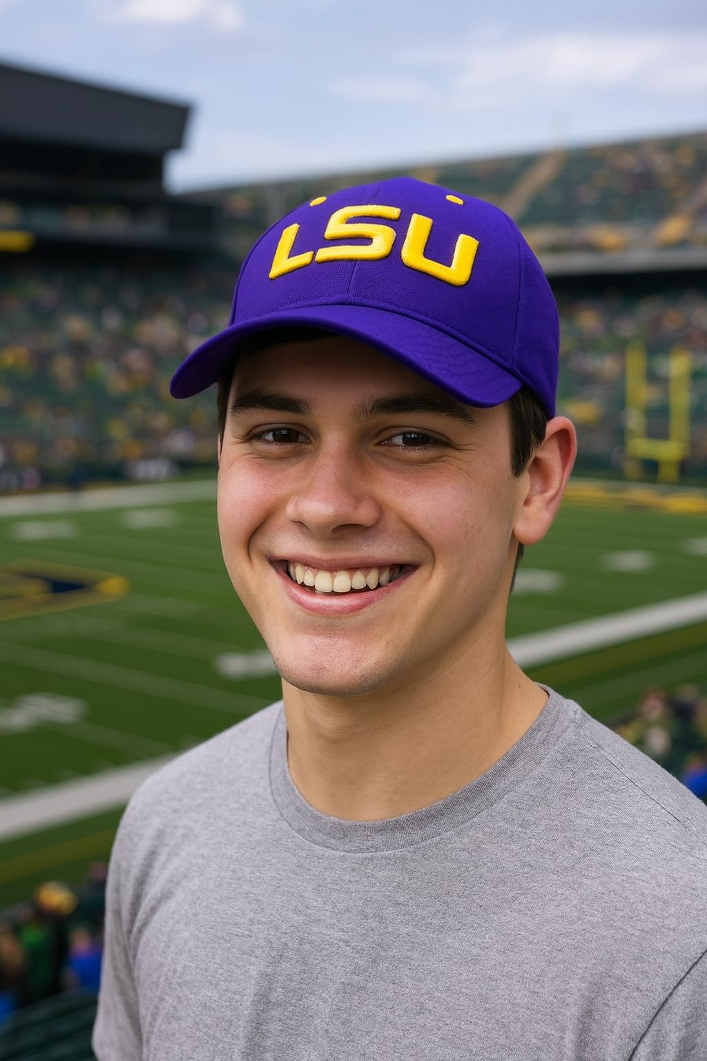LSU University MVP Hat Classic Tigers Adjustable Team Logo Embroidered Cap (Black)