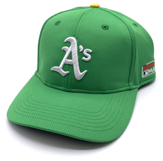 Officially Licensed Oakland Baseball Green Legacy Hat Classic Adjustable Team Logo Embroidered Structured Cap