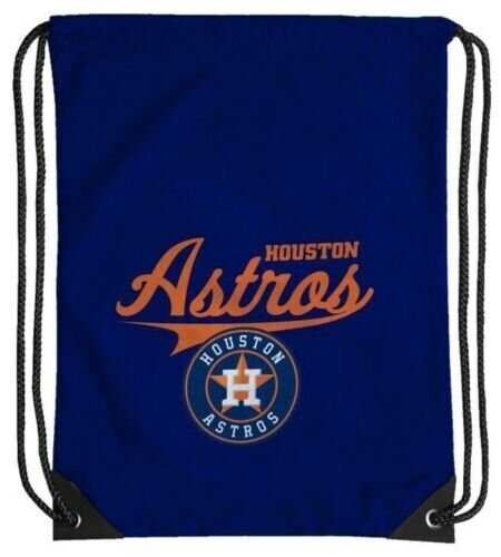 HOUSTON ASTROS DRAWSTRING BACKPACK TEAM LOGO AUTHENTIC MLB BASEBALL NEW BAG