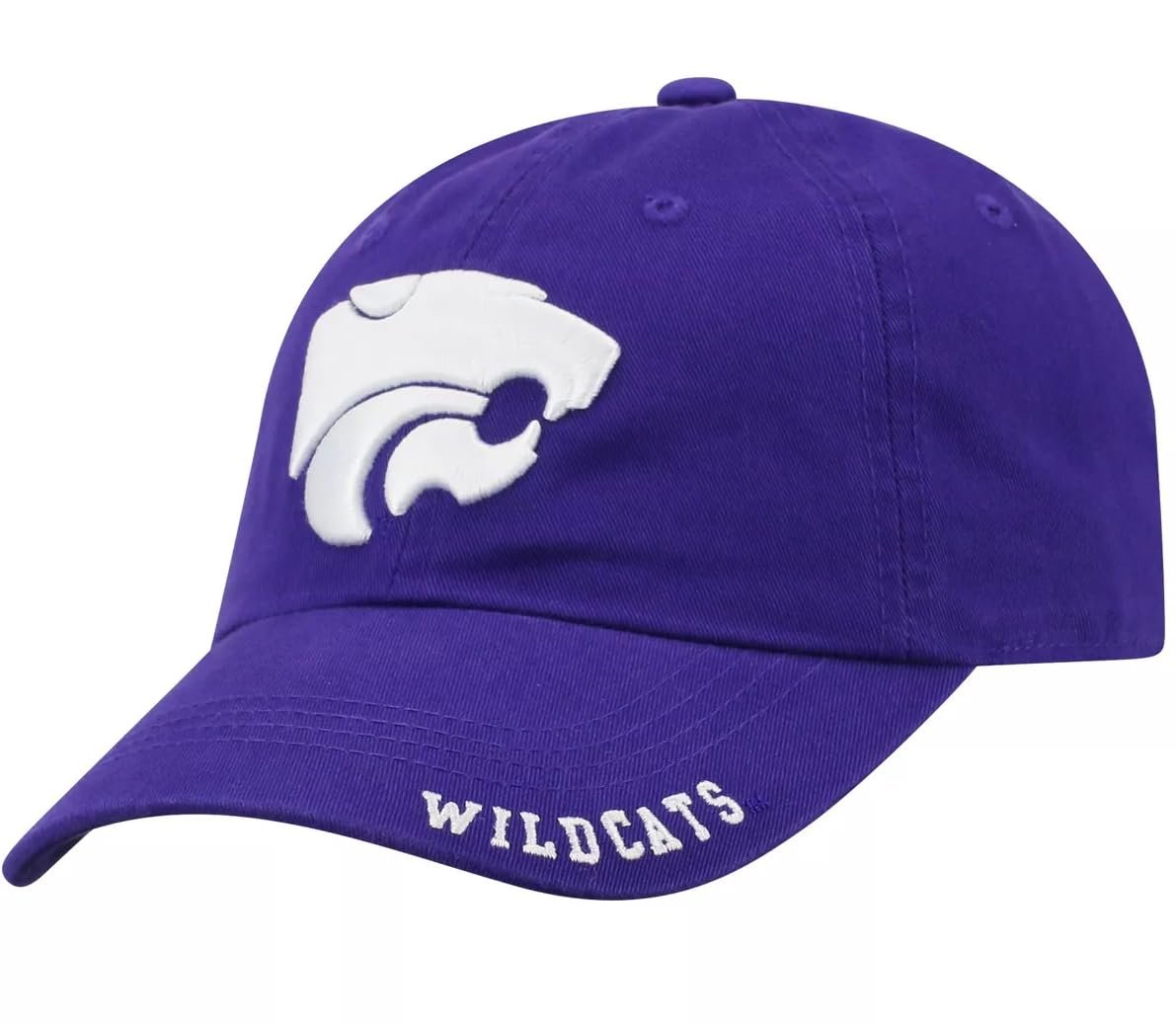 Kansas State Classic Edition Hat Adjustable Relaxed Fit Embroidered Team Logo Cap (Purple)